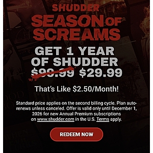 Shudder Annual Plan