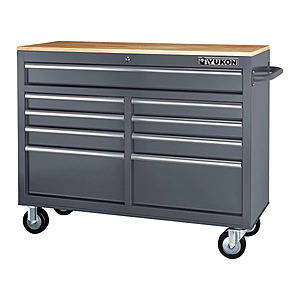 Upcoming Deal Nov 23-30 YUKON 46 in., 9-Drawer Mobile Storage Cabinet with Wood, All colors $289.99