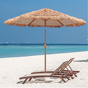 7.5' Ainfox Thatched Tiki Patio Umbrella $29 + Free Shipping w/ Walmart+ or on $35+