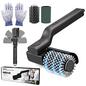 Electric Grill Brush | 24kg Max Torque, 200 Minutes Runtime, 3-Speed Angle Adjust Rechargeable Cordless Rotary Grill Brush. $16.34