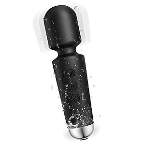 Personal Micro Wireless Massager, Waterproof and Portable, for Neck, Leg and Hand Pain, Deep Black $9.99