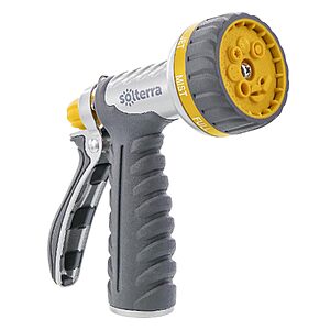Solterra 8-Pattern High-Flow Garden Hose Nozzle w/ Rear Trigger $4.93 + Free Shipping w/ Prime or on $35+