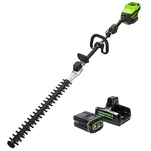 Greenworks Commercial 82-volt 24-in Battery Hedge Trimmer 2.5 Ah Battery Included , Charger Included | 82PH30F-25DP $199