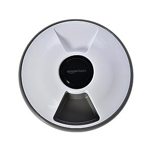 $5.99, FS Prime, Amazon Basics Automatic Pet Feeder with Cooling Pack, 31.5 x 31.5 x 8.3cm, White, Woot!