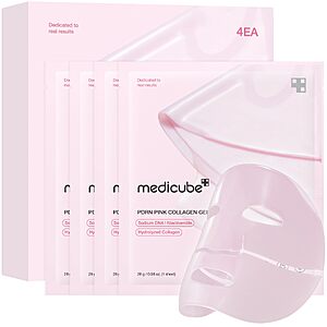 [S&S] Medicube Jelly Gel Mask with Salmon DNA PDRN Pink Collagen, Plump & Hydrate Overnight Face Mask  28g x 4ea $13.49