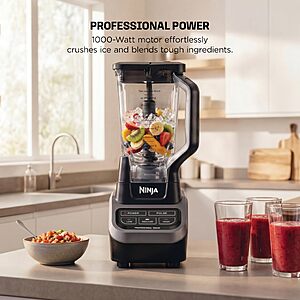Ninja Professional Blender, 1000W, Total Crushing Tech, 72oz Pitcher, BL610 $79.99