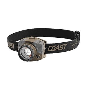 Coast FL88 615-Lumen Tri-Color LED Headlamp (Flat Dark Earth) $23.99 + Free Shipping w/ Prime or on $35+