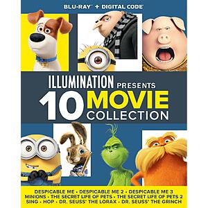Illumination Presents: 10-Movie Collection (Blu-ray + Digital Copy) $29.99 Extra 15% Off for new Gruv account