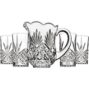 Godinger Pitcher and Glasses Drink Bar Set $24