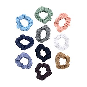 10-Pack Time and Tru Women's Ribbed Hair Ties (Multi-Color) $1.64 + Free Shipping w/ Walmart+ or on $35+