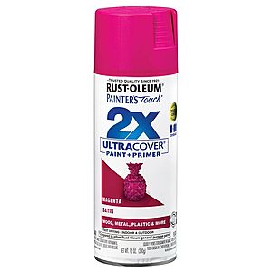 6-Pack 12-Oz Rust-Oleum Painter's Touch 2X Ultra Cover Satin Spray Paint (Magenta) $17.81 + Free Shipping w/ Prime or on $35+