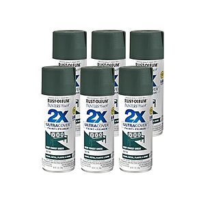 6-Pack 12-Oz Rust-Oleum Painter's Touch 2X Ultra Cover Satin Spray Paint (Deep Forest) $17.81 + Free Shipping w/ Prime or on $35+