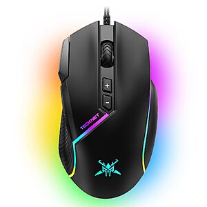 TECKNET Wired Gaming Mouse w/ 12800 DPI, 8 Programmable Buttons & 13 RGB Lighting Modes $11.19 + Free Shipping w/ Prime or on $35+