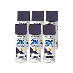 6-Pack 12-Oz Rust-Oleum Painter's Touch 2X Ultra Cover Satin Spray Paint (Deep Purple) $17.81 ($2.97/ea) + Free Shipping w/ Prime or on $35+
