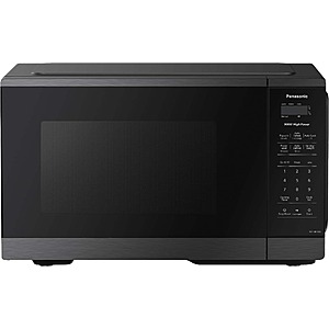 Panasonic - Countertop Microwave Oven, 900W, 0.9 Cu. Ft., Sensor Cook and Reheat, 10 Power Levels - NN-SB44QS - Black Stainless Steel $89.99 Bestbuy.com