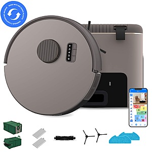 bObsweep - Bio Self-Empty Robot Vacuum & Mop w. 100-Day Dock, Reusable Activated Charcoal Odor Filtration Bags, Made of Bio-Plastic - Riverstone $219.99 Bestbuy.com