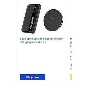Save up to 35% on select Energizer Charging Accessories Bestbuy.com