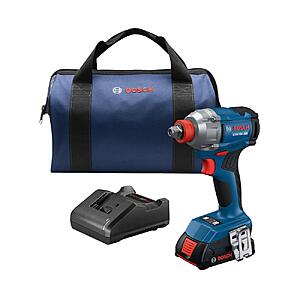 $99: Bosch Two-In-One 2-Amp 18-volt Variable Speed Brushless 1/2-in square Drive Cordless Impact Wrench (Battery Included and Charger Included) at Lowe's