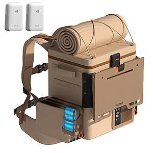 LITHELI 20L Car Refrigerator & Electric Cooler, 12V | Include 2 x 4.0Ah SE Batteries, LItheli Frozenpack $229.99
