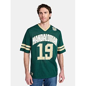 $7.09: The Mandalorian Men's and Big Men's Jersey with Short Sleeves, Sizes S-3XL at Walmart.com