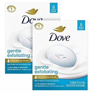 16-Pack 3.75-Oz Dove Gentle Exfoliating Beauty Bar Soap $14.45 + Free Shipping w/ Prime or on $35+