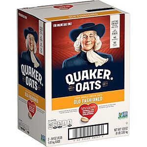 [SnS, AC] $5.36* | 2-Pack 64-Oz Quaker Old Fashioned Rolled Oats at Amazon