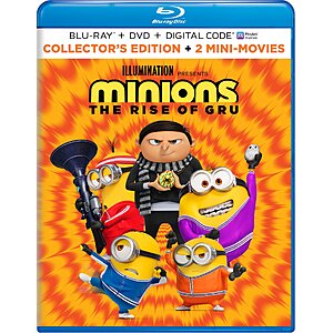 Minions: The Rise of Gru Collectors Edition (Blu-Ray + DVD + Digital) $7.99 Walmart.com