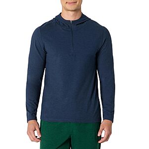 $3.93 to $6.46 Amazon Essentials Men's Athletic Soft Performance Quarter-Zip Running Long Sleeve Workout Top Shirt