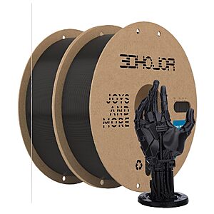Prime: 3DHoJor 1.75mm Basic Black PETG 3D Printer Filament, 2kg Bundle $18.99 + Free Shipping