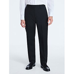 Free Assembly Men's Relaxed Fit Suit Pants, Black, Sizes 30x32, 34x30 & 34x32, $13.94