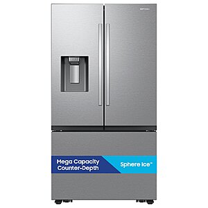 Samsung Bespoke AI Counter-Depth Sphere Ice 26-cu ft 3 -Door 36-in Wide with Dual Ice Maker ( Fingerprint Resistant Stainless Steel ) ENERGY STAR $1899