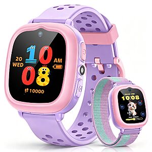 Colorful Kids Smart Watch with 2 bands & bezels, $22.99 with coupon and code