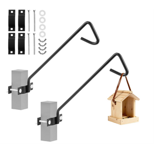 MIXXIDEA 2-Pack 11-Inch Heavy-Duty Fence & Deck Hanging Hooks $11.75 + Free Shipping