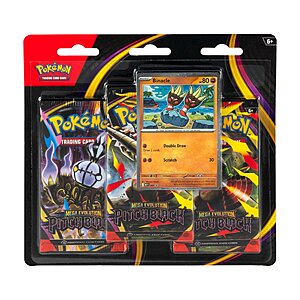 Pokemon Trading Card Games Mega Evolution 5 Pitch Black 3 Pack Blister