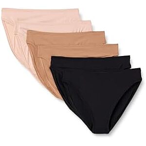 $2.78 to $5.85 6-Pack Amazon Essentials Women's Peached Microfiber High Waisted High Leg Panty (S,M,XL and XXL only)