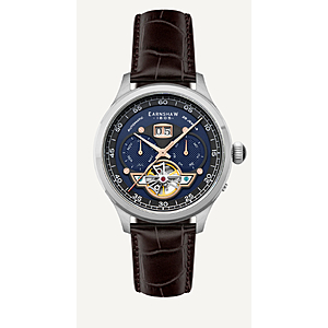 Earnshaw Baron Grand Date Calendar Open heart Auto 29 jewel Sea-Gull mvmnt $139