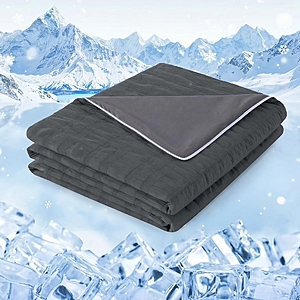 Gembed Summer Cooling Blanket for Hot Sleepers Grey - $13.49 AC