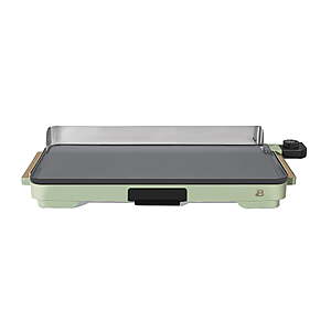 Beautiful XL Electric Griddle, 12x22 in, EverGood Ceramic Nonstick, Detachable Stainless Steel Backsplash, Removable Drip Tray, Sage + Free Shipping $20.24