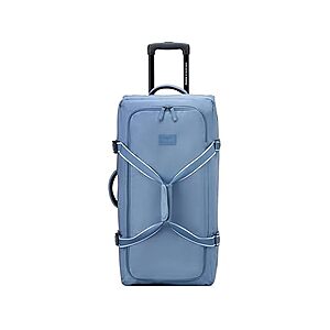 $11.99 | florence by mills On A Roll Two Wheel Rolling Travel Duffle Bag, Zinc Blue, 28 Inch at Woot!