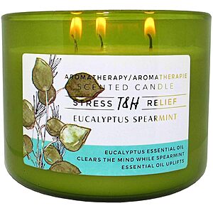 Eucalyptus Spearmint Scented Candle, 15.8 oz Large 3 Wick Soy Candle $19.99