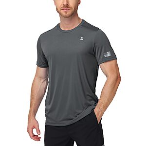 ZITY UPF 50+ Sun Protection Rash Guard, Fast Dry Moisture Wicking  Swim T-Shirts for Men $6.99