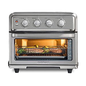 Cuisinart Air Fryer Toaster Oven, 1800W, 8-in-1 with Air Fry, Convection, Broil & Warm, 0.6 Cubic Feet, 60-Minute Timer, TOA-70NAS, Stainless Steel $158.4