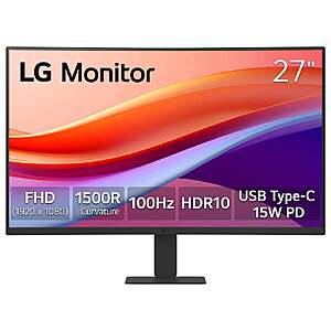 LG 27" Full HD 100Hz Monitor with HDR 10 and USB Type-C 15W P $99.99 free Shipping Costco.com