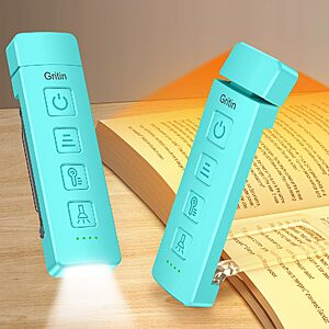 Gritin Book Light for Reading with Flashlight Function,1000mAh Long Lasting $5.99