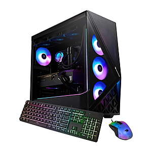 iBUYPOWER Slate Gaming PC Desktop - Intel Core Ultra 7 270K Plus, NVIDIA GeForce RTX 5070 12GB, 32GB DDR5 RAM, 1TB NVMe SSD $1999