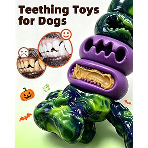 YINEYA Dog Toys for Aggressive Chewers, Indestructible Dog Chew Toy Beef Flavor $6.29 AC