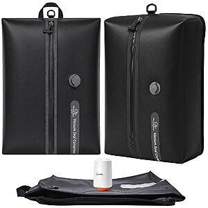 Monalife 18L Travel Vacuum Bags with Electric Pump, 2 Pack Bag, Black $47.99 AC
