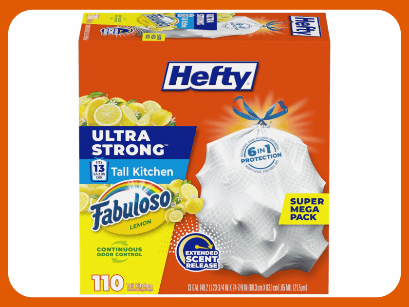 Hefty Ultra Strong Kitchen Trash Bags 110 Count Only $10.xx on Amazon (Reg. $23)
