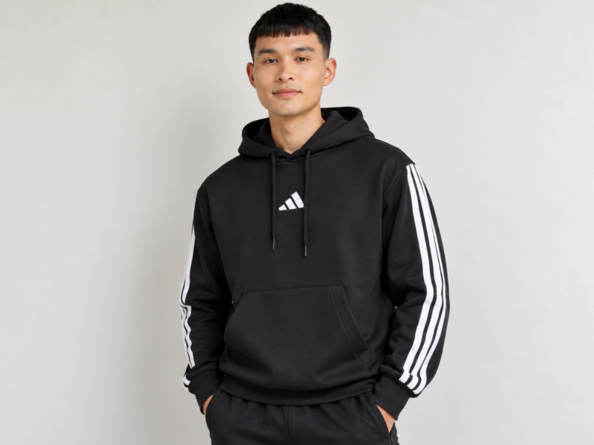 Adidas Men’s Essentials 3-Stripes Fleece Hoodie Just $14.xx Shipped (Reg $60)