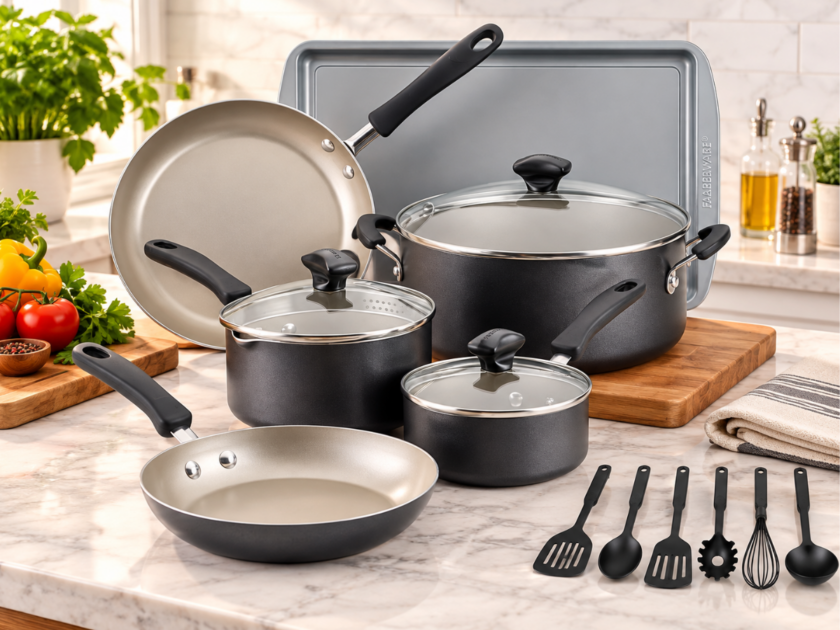 Farberware Cookstart 15 Pc. Cookware Set Only $51.99 at Kohl’s (Reg $130) + $10 Kohl’s Cash
